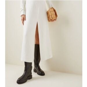 Jimmy Choo Boots Yomi Knee High Flat in Black Leather